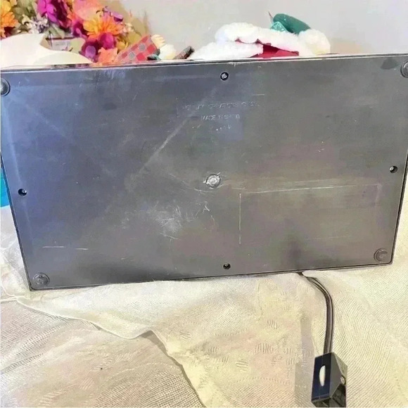 Vintage 1993 Holiday Creations Animated Dancing Santa,Girl lighted Lamp … - Picture 9 of 9